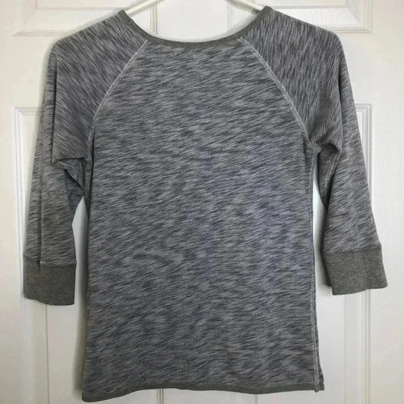 Joe Fresh Shirt 3/4 Sleeves Grey Size Extra Small - Picture 10 of 16
